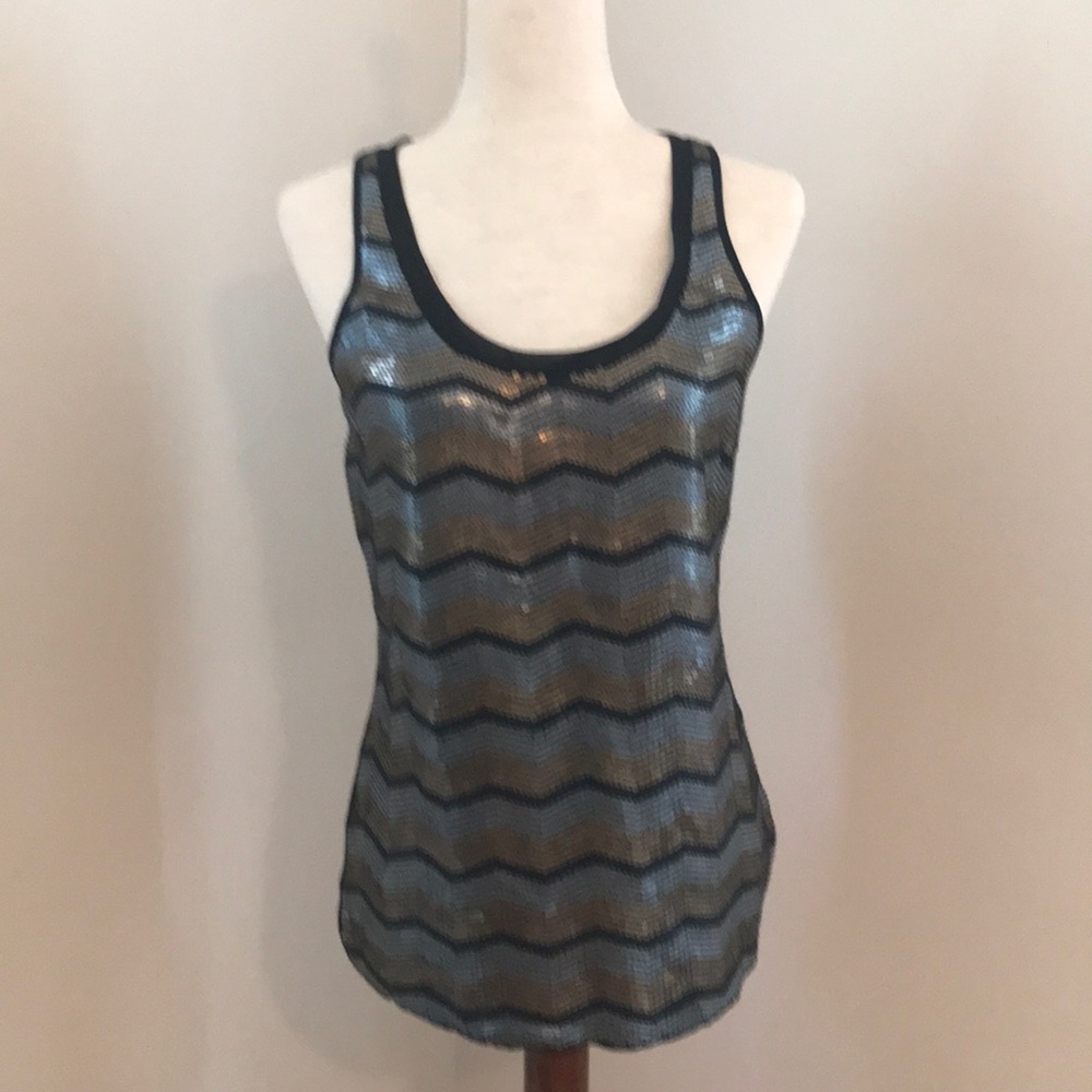 Express sequin tank sz small